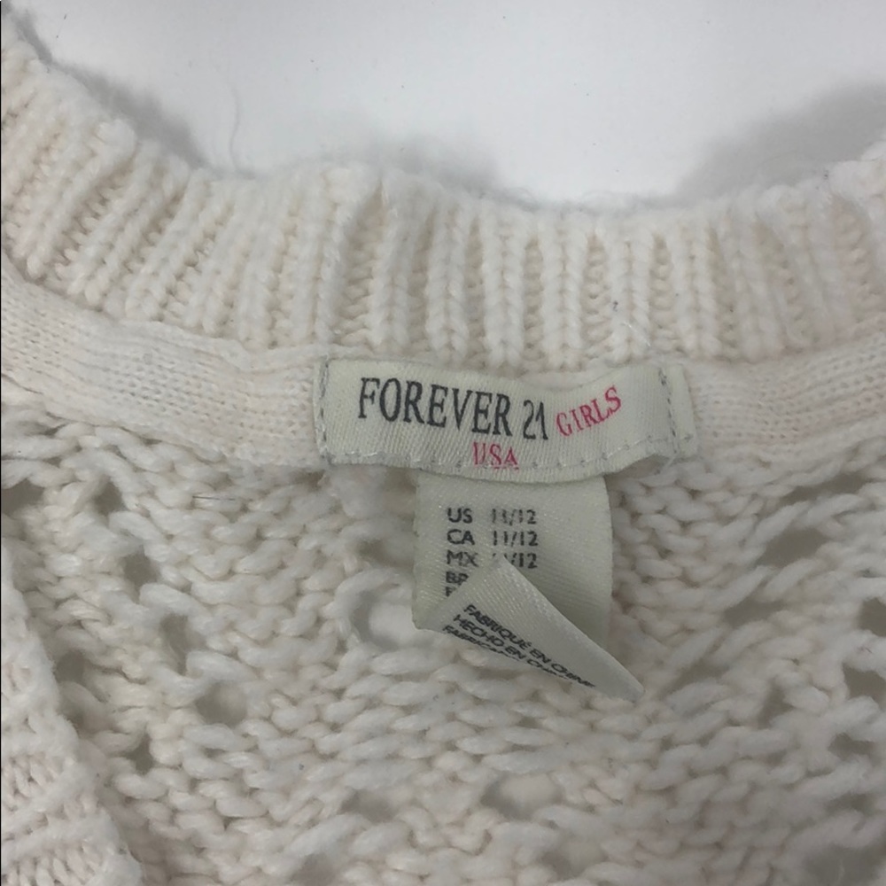 Crochet jacket from Forever 21 Girls. EUC - Picture 4 of 5